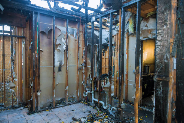 Professional Fire Damage Cleanup technician working in Norristown, PA